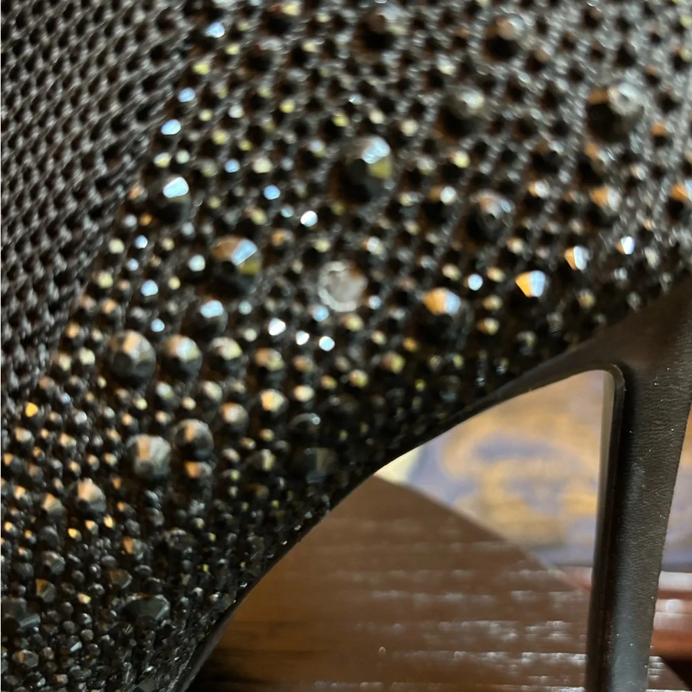 Steve Madden knit and rhinestone booties. - Picture 5 of 7